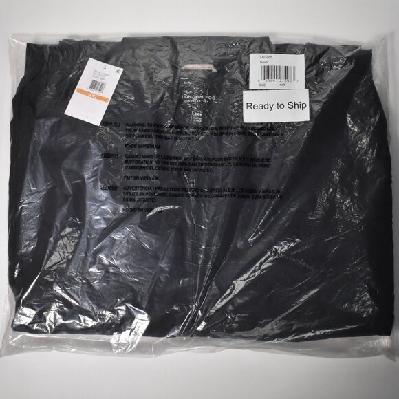 London Fog Men's Auburn Zip-Front Golf Jacket Navy size 4XT NEW - Picture 6 of 9